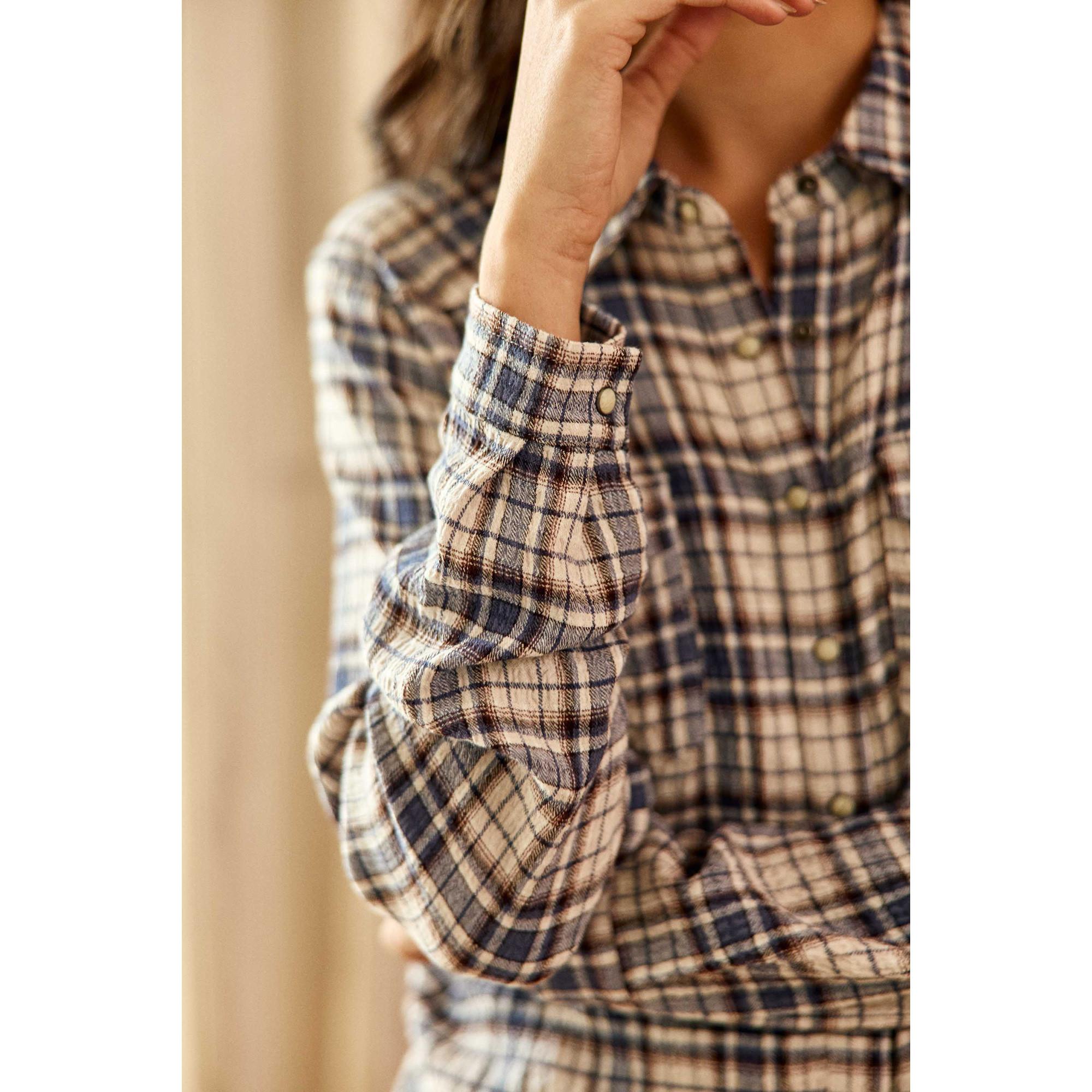 La Petite Etoile Clau Camicetta Quadri Maniche Lunghe  