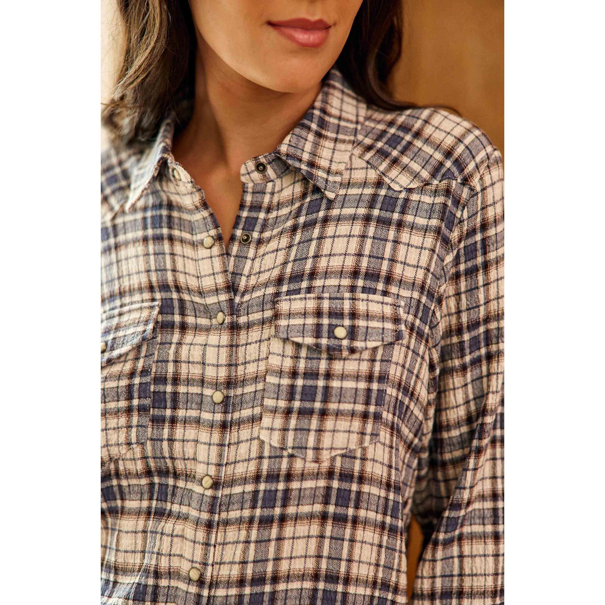 La Petite Etoile Clau Camicetta Quadri Maniche Lunghe  