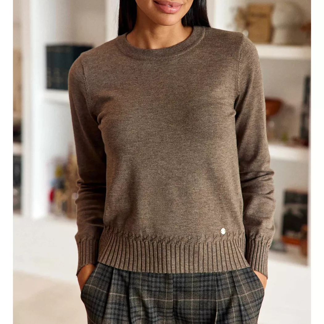 La Petite Etoile - Pullover, für Damen, Taupe, Größe L