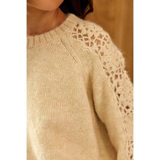 La Petite Etoile Melie Pull avec Manches en Dentelle  
