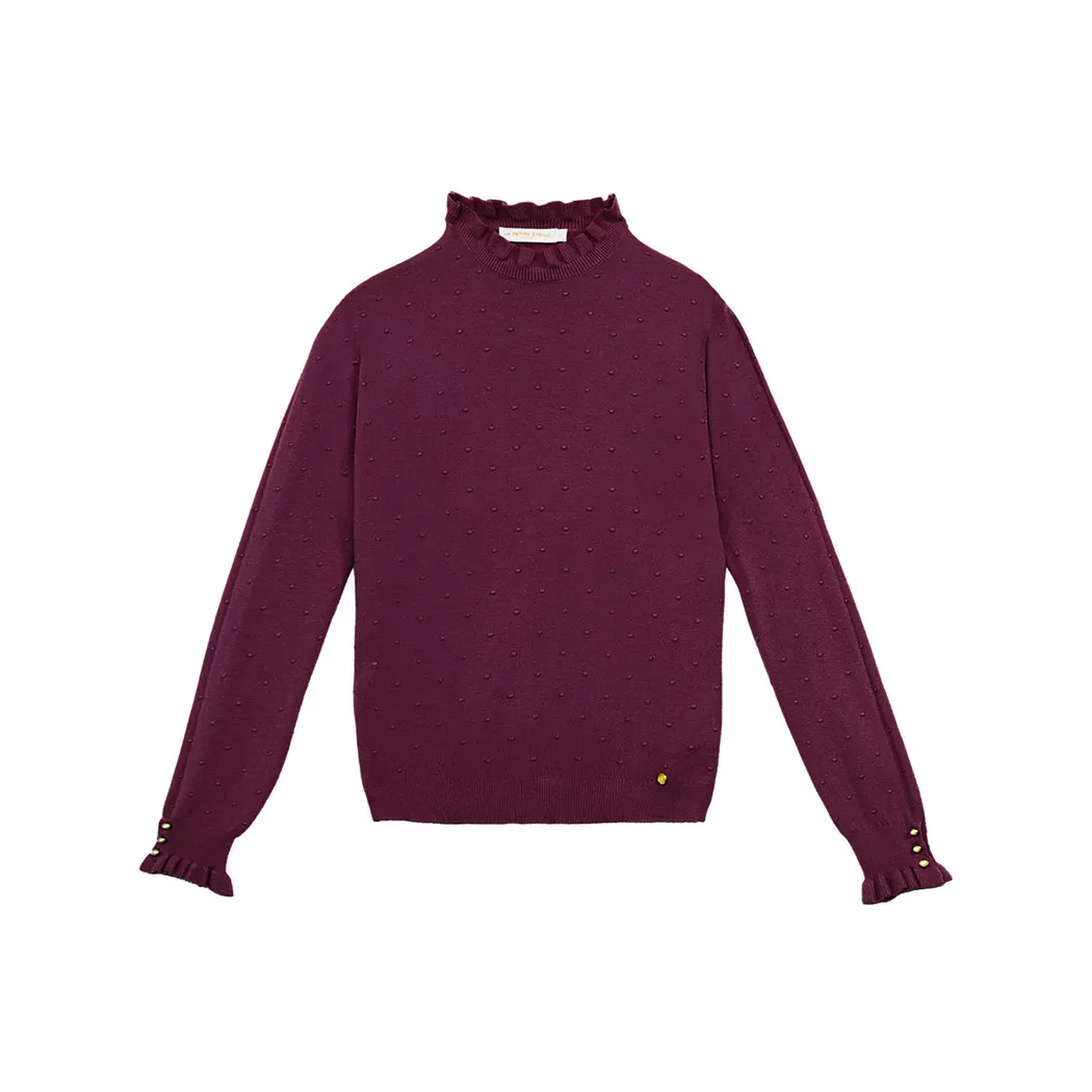 La Petite Etoile - Pullover, für Damen, Dunkelviolett, Größe M