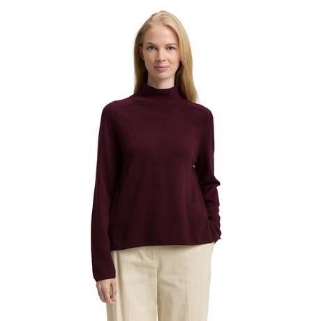 TOM TAILOR Strickpullover Melange Stehkragen  