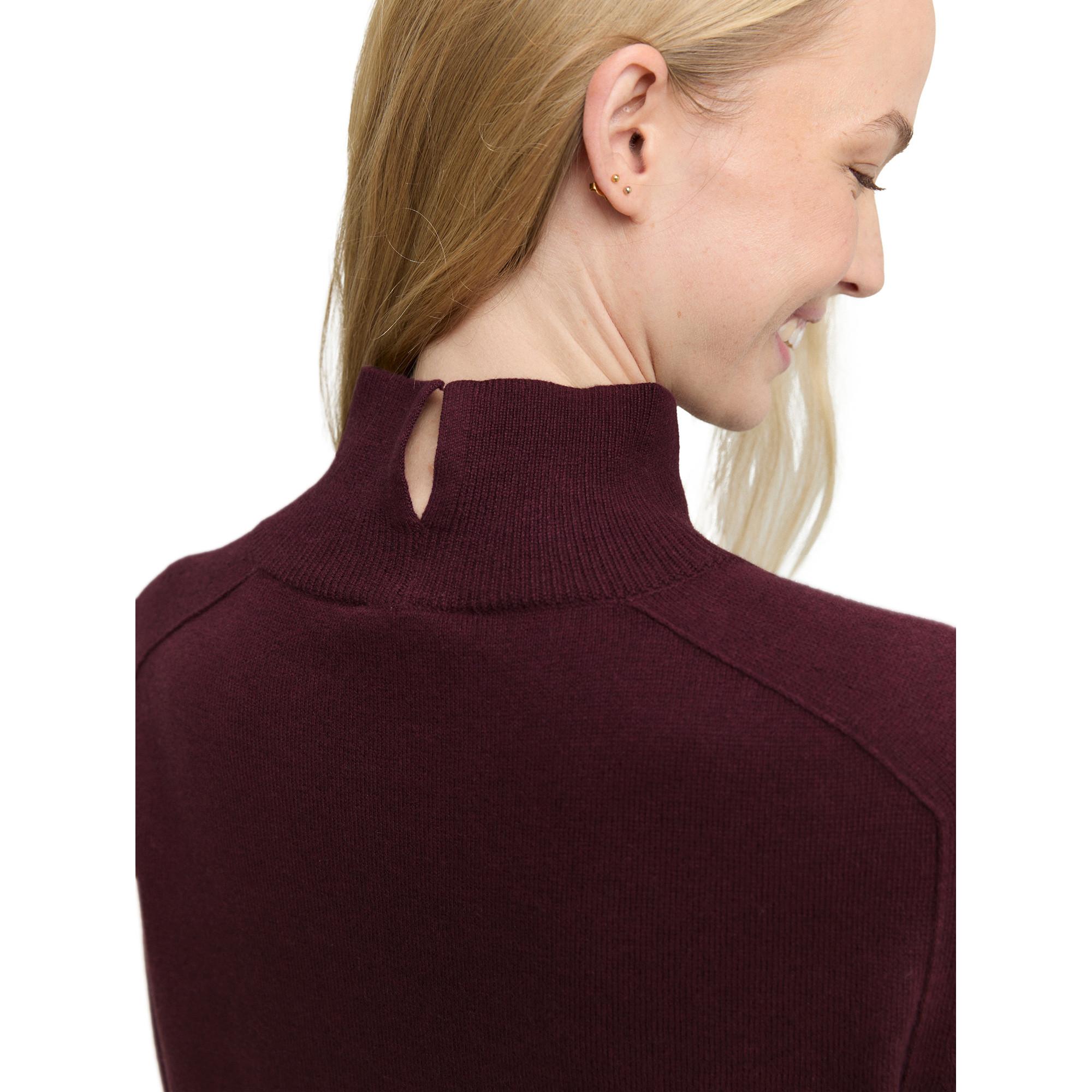 TOM TAILOR Strickpullover Melange Stehkragen  