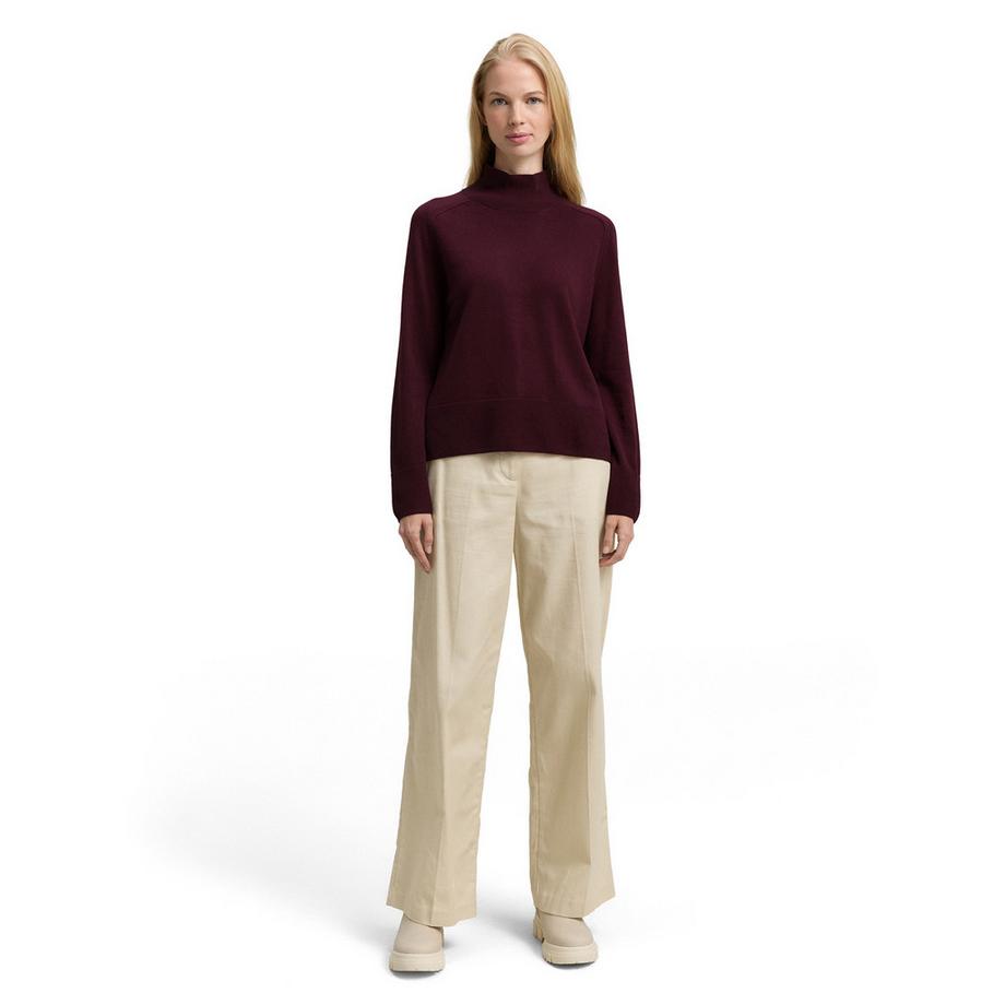 TOM TAILOR Maglione Lavorato a Maglia Melange Collo Alto  