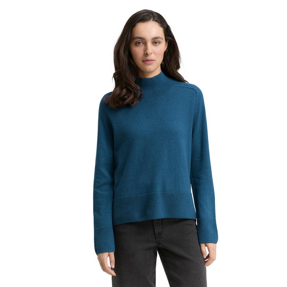 TOM TAILOR Pull Col Montant Tricoté  