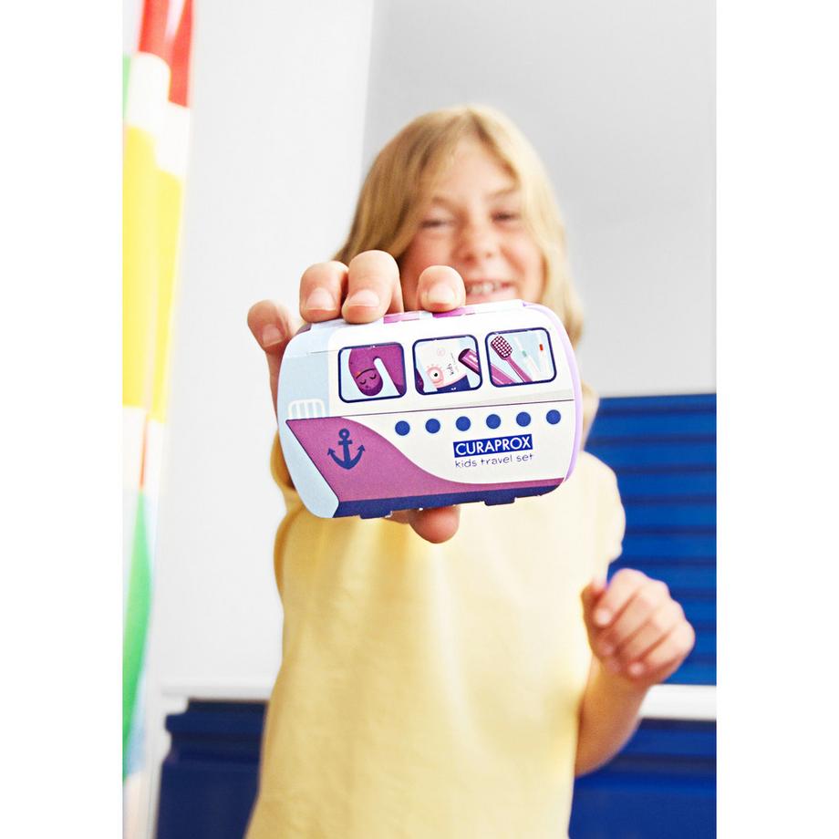 CURAPROX  Kids Trave-Set violett 