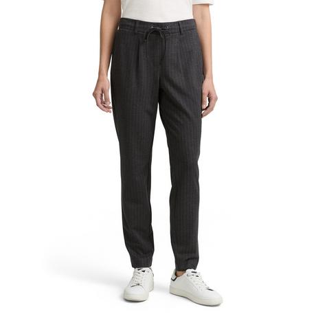 TOM TAILOR Nadelstreifen Kordelzug Jersey Hose  