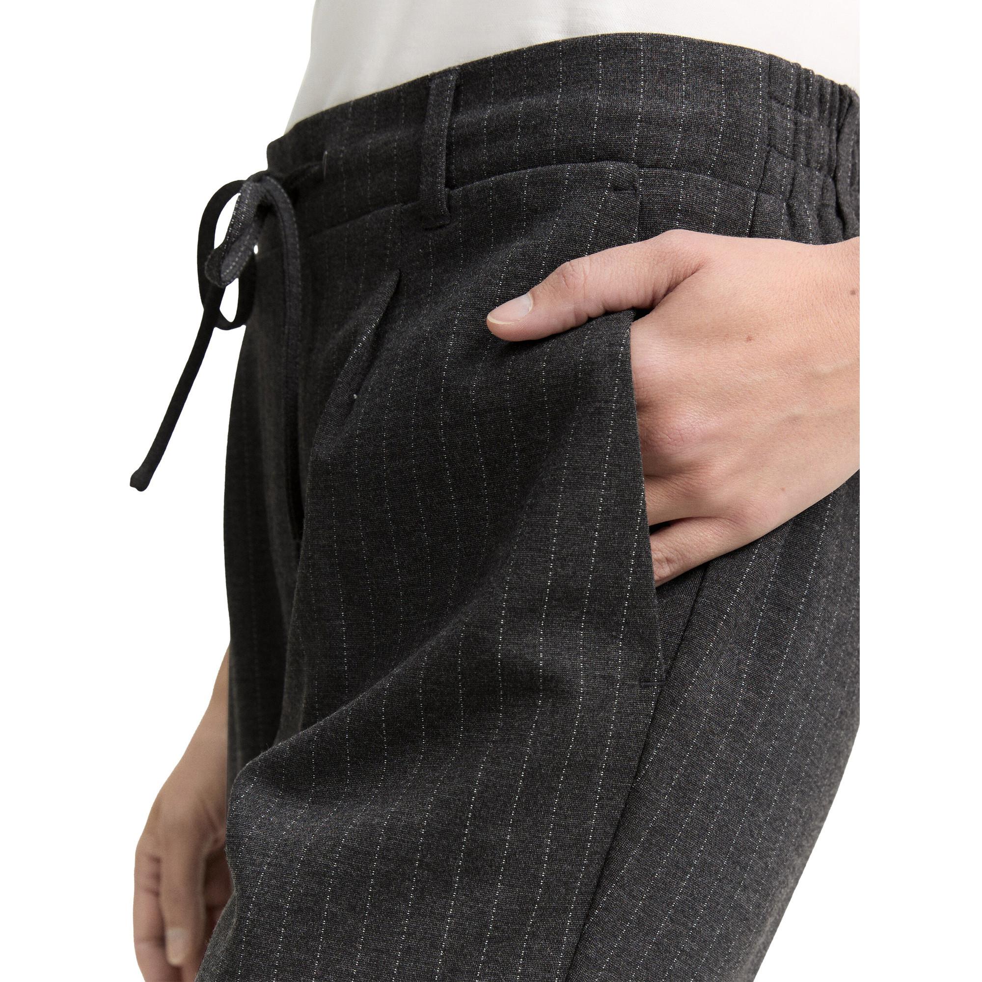 TOM TAILOR Nadelstreifen Kordelzug Jersey Hose  