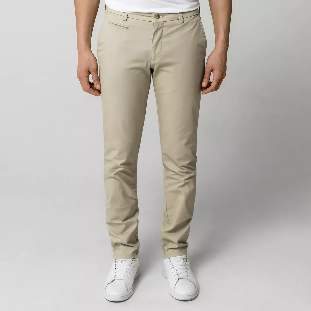 Manor Man - Chinohose, Slim Fit, für Herren, Beige, Größe W38/L32 2