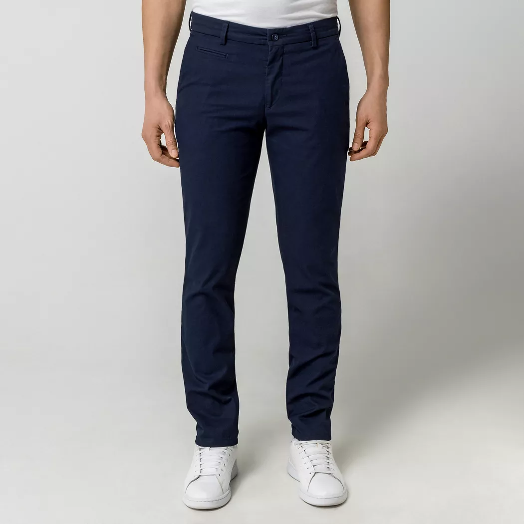 Manor Man - Chinohose, Slim Fit, für Herren, Marine, Größe W32/L32