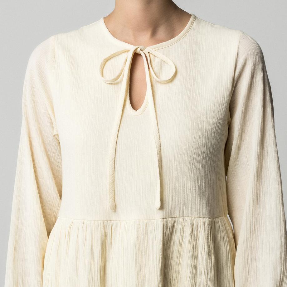 Manor Woman Freizeit Langarm Midikleid  