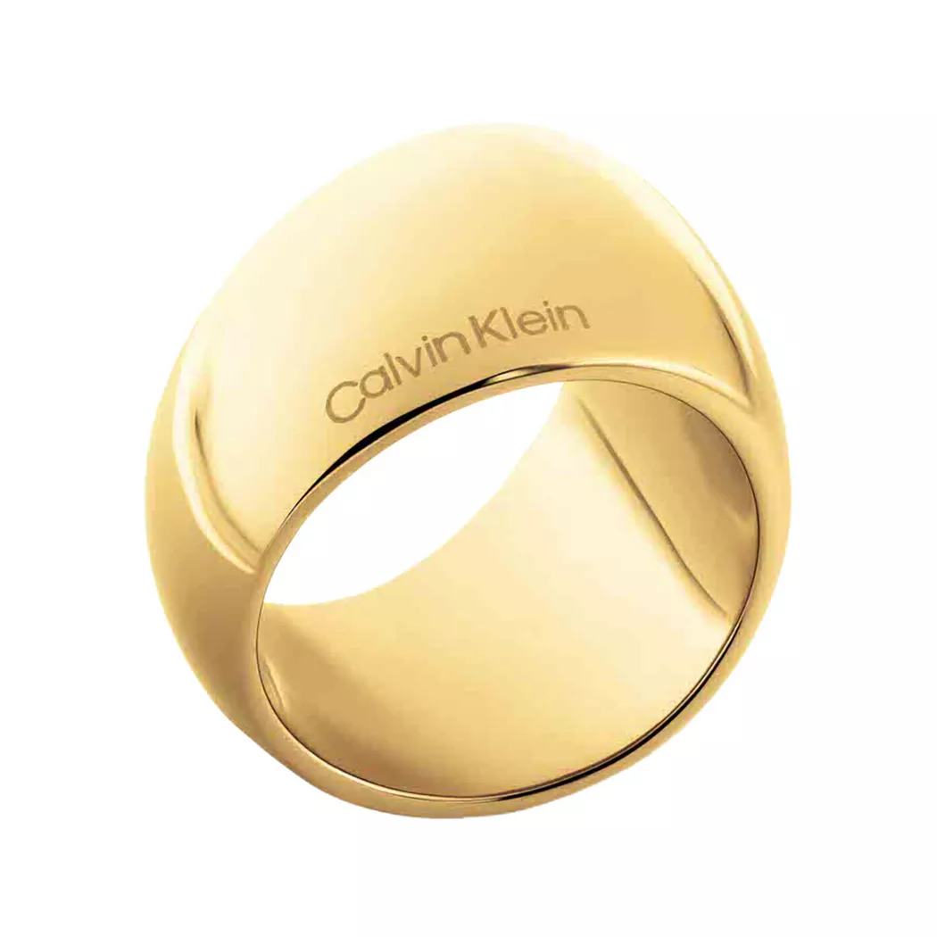 Calvin Klein Bague Modern Purity Gold 58 Femme
