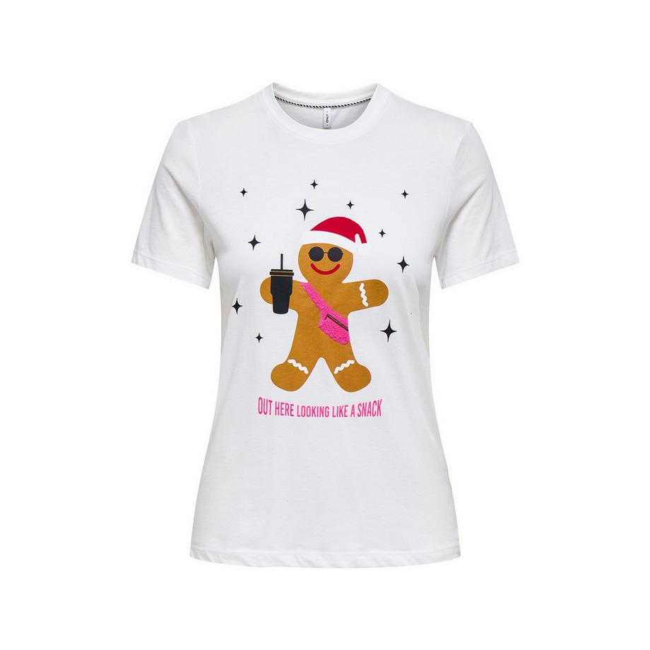 ONLY T-shirt con stampa omino di pan di zenzero  