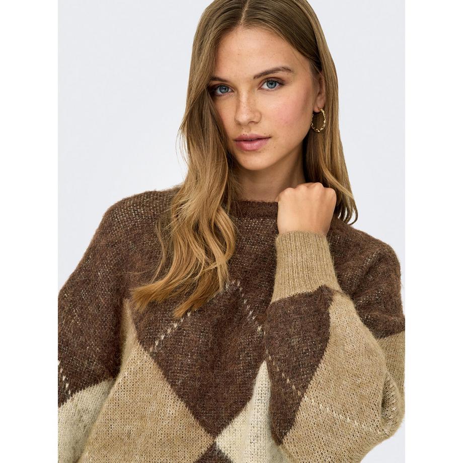 ONLY Pullover à motif Argyle  