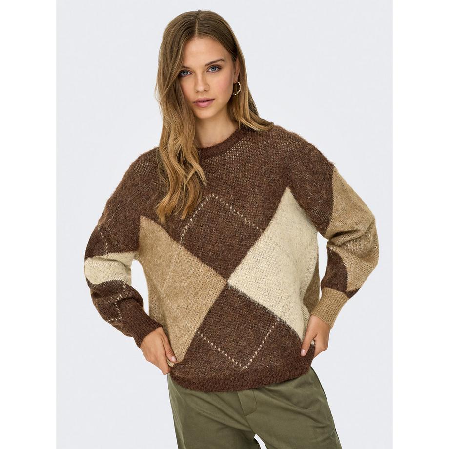 ONLY Pullover à motif Argyle  