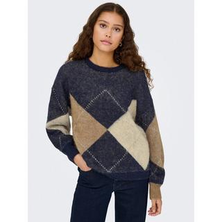 ONLY Gemusterter Rundhals Pullover  