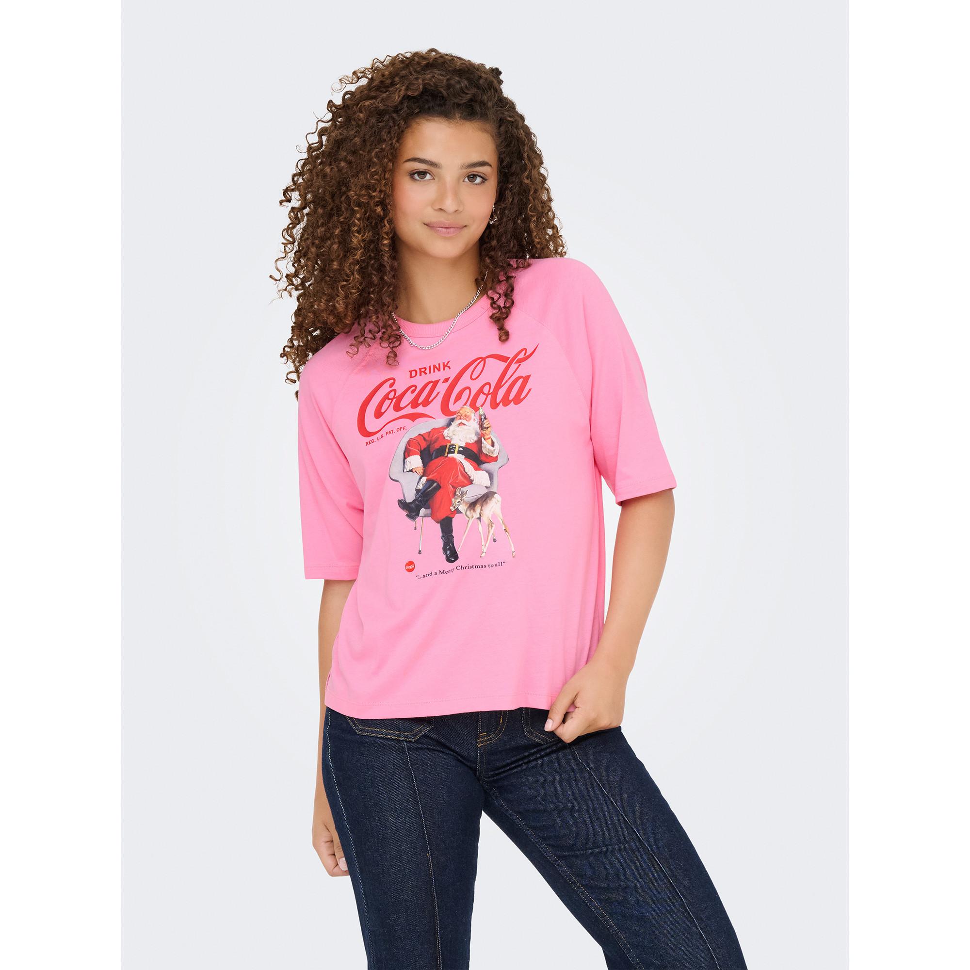 ONLY T-Shirt Imprimé Coca-Cola Père Noël  
