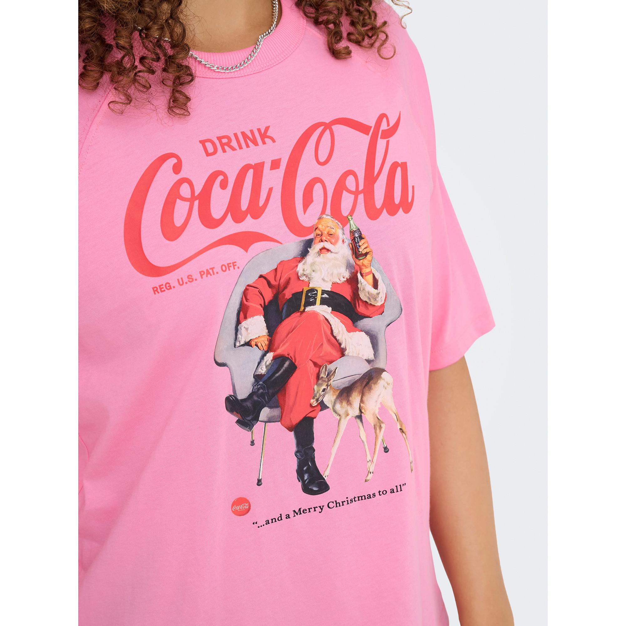 ONLY T-Shirt Imprimé Coca-Cola Père Noël  