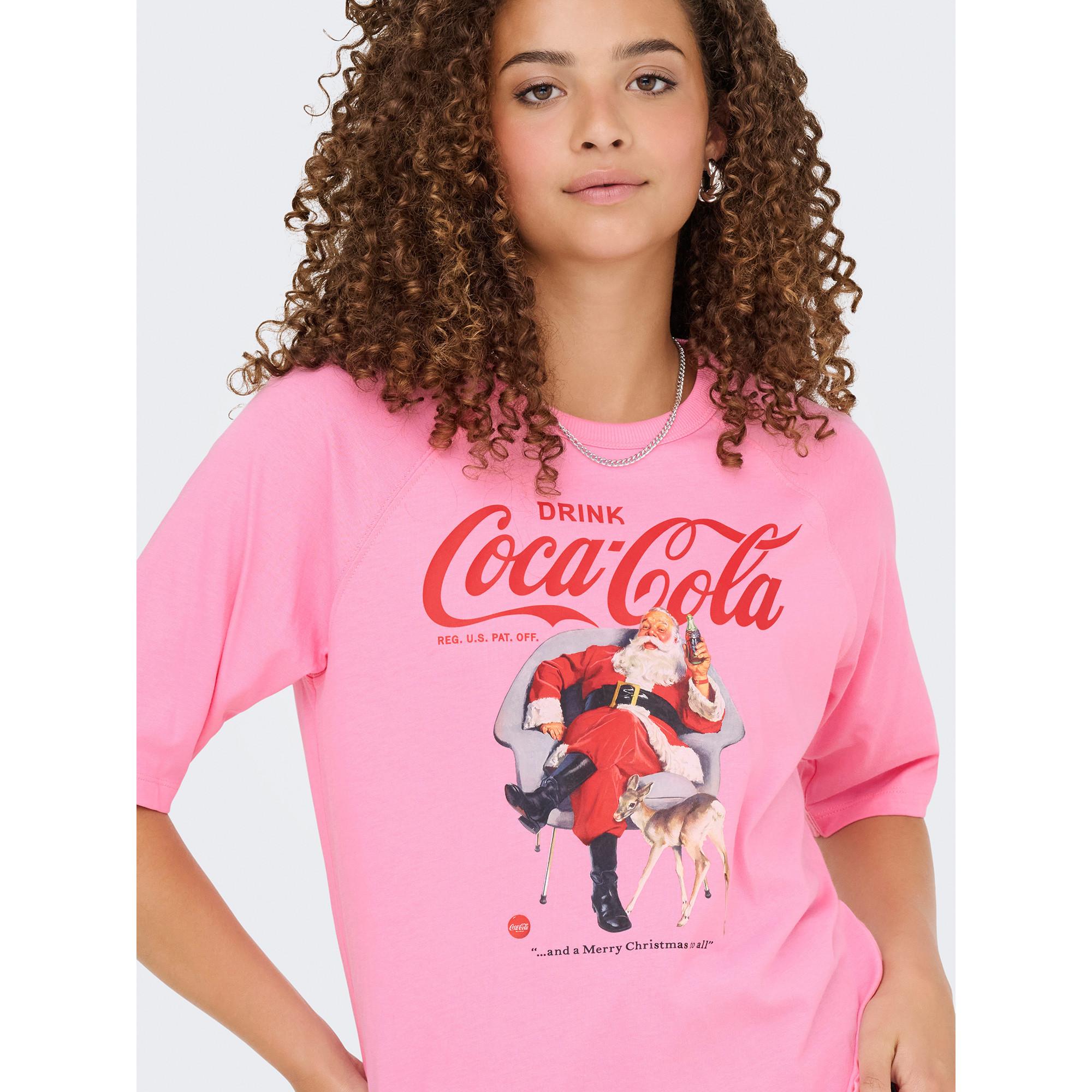 ONLY T-Shirt Imprimé Coca-Cola Père Noël  