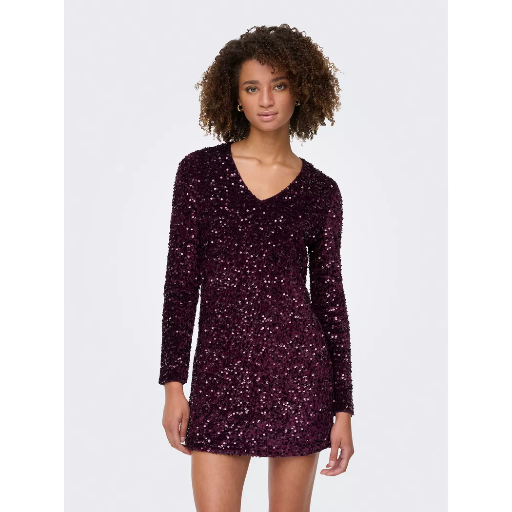 Only Onlanika Cocktail Dress Berry XS