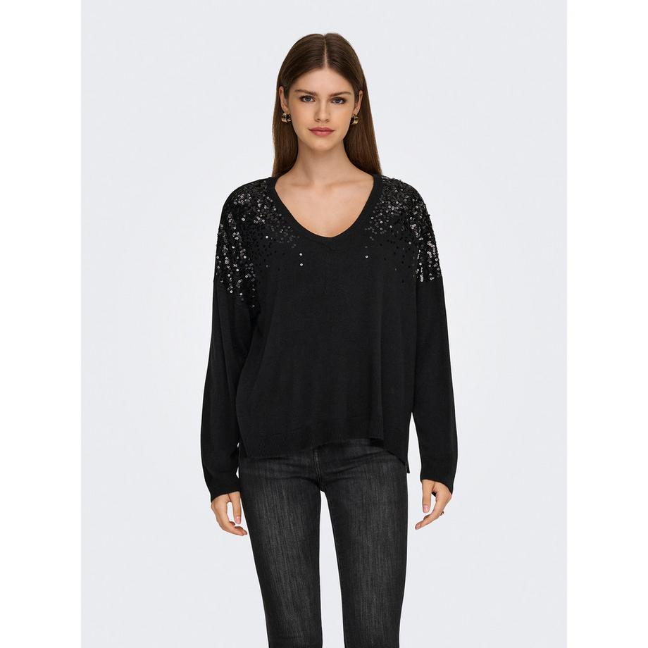 ONLY Pull Détails Paillettes  
