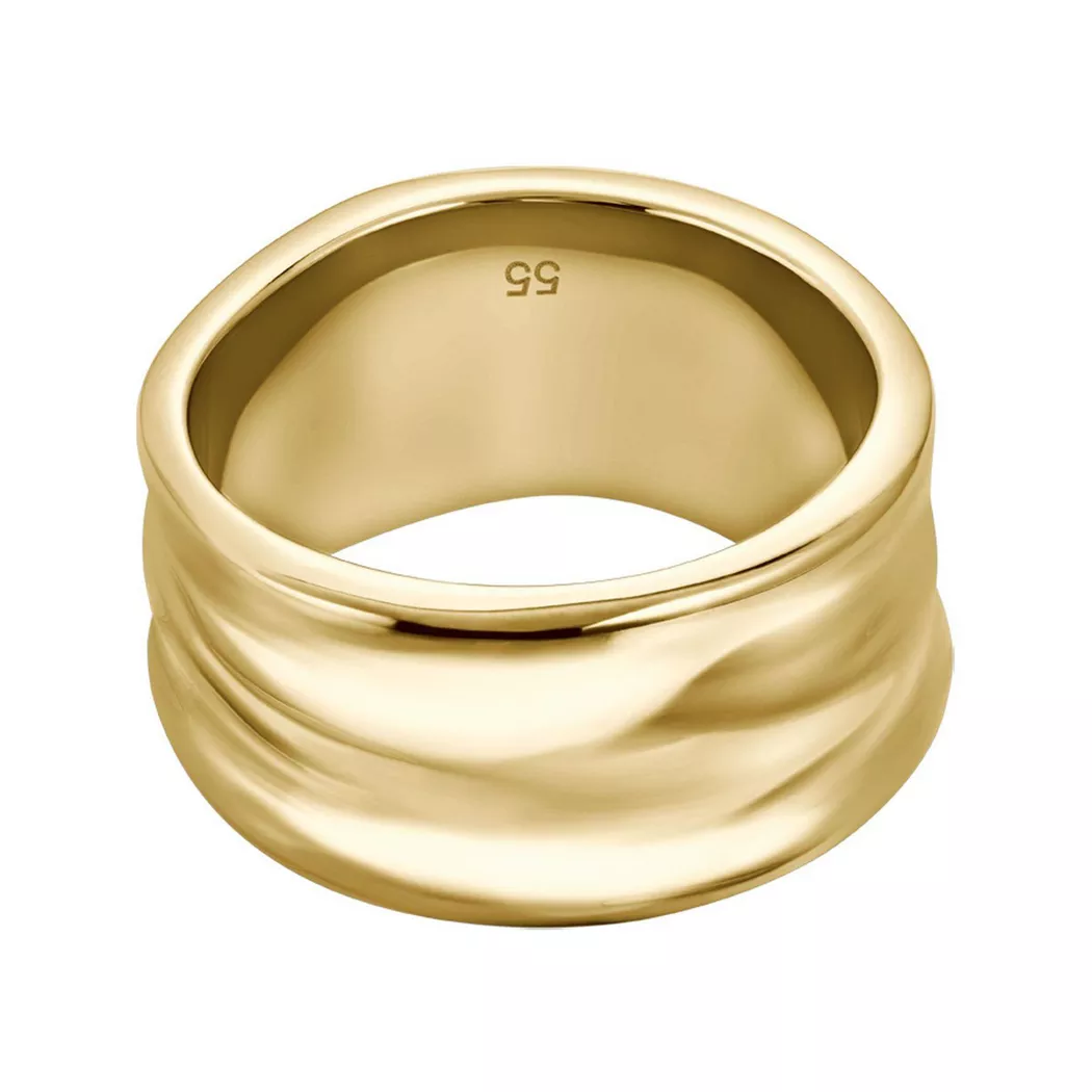Boss - Ring, Ripple, 58, Gold