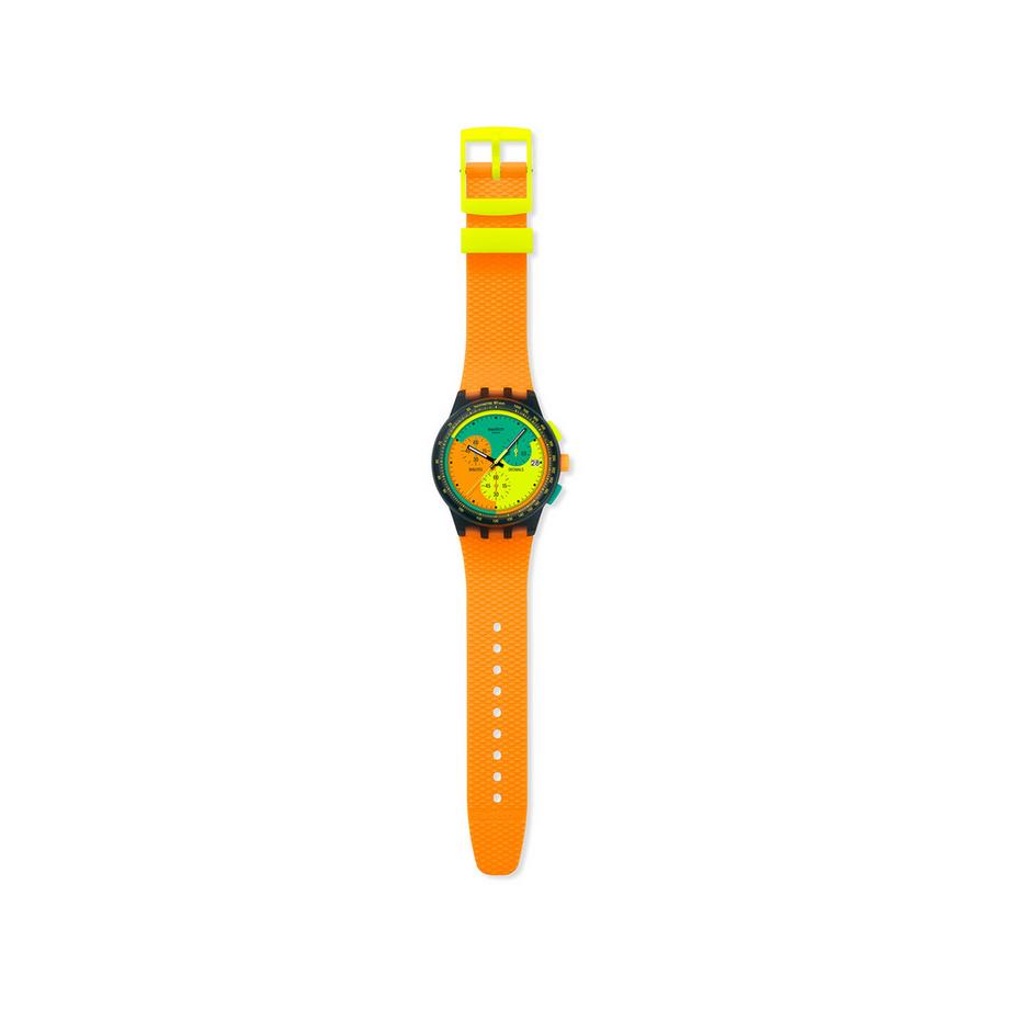 swatch   NEON SIGNAL FLAG Chronograph Uhr 