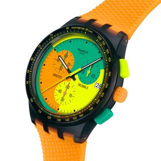 swatch   NEON SIGNAL FLAG Chronograph Uhr 