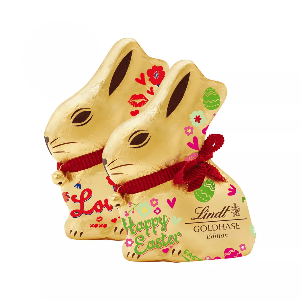 Lindt - Goldhase Milch Messages Edition, Zufallsauswahl, Easter, 200 g