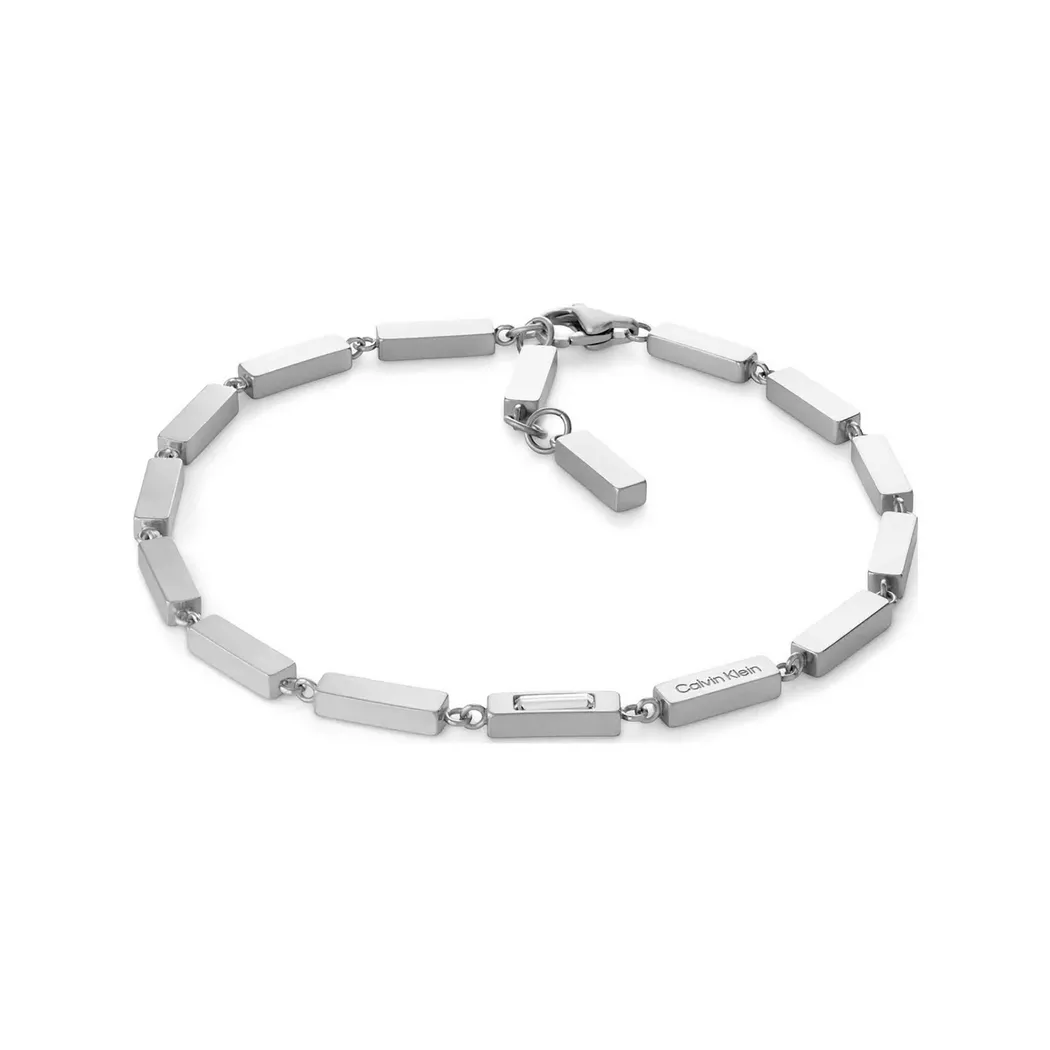 Calvin Klein - Armband, Ck Essential Links, 17.5CM, Silber