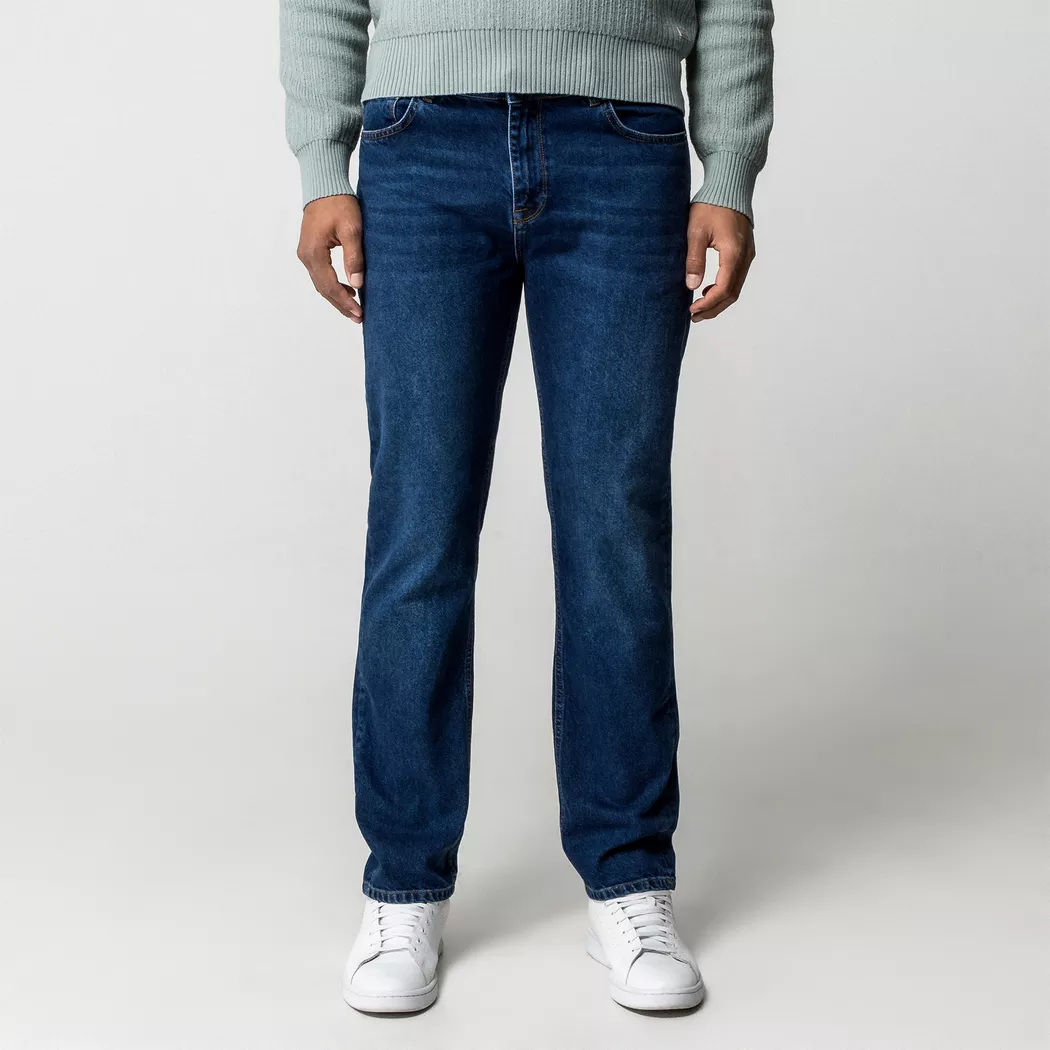 Manor Man - Hose, für Herren, Blau Denim, Größe W34/L32