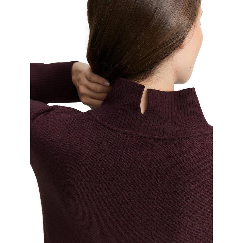 TOM TAILOR Robe en maille Col montant  