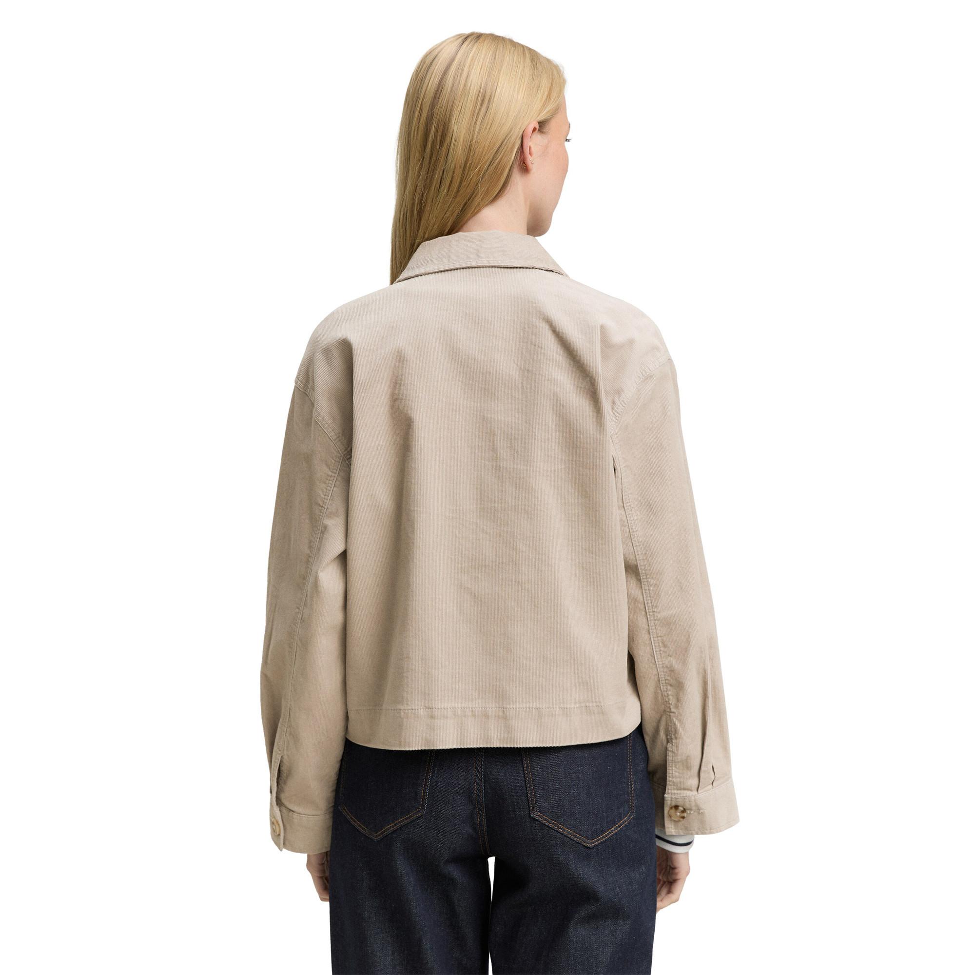 TOM TAILOR Veste Trucker Oversize en Côtelé  