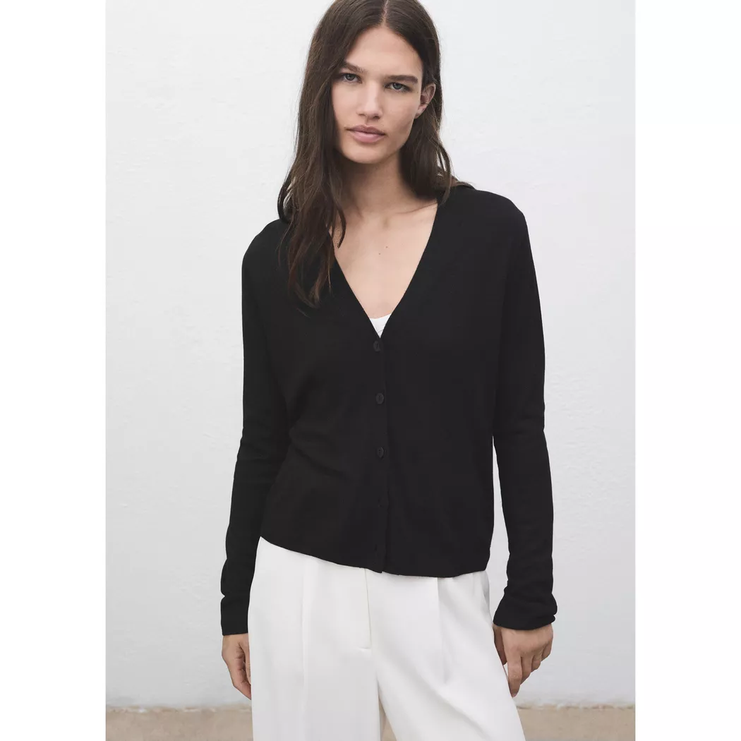 Mango - Cardigan, für Damen, Black, Größe XL