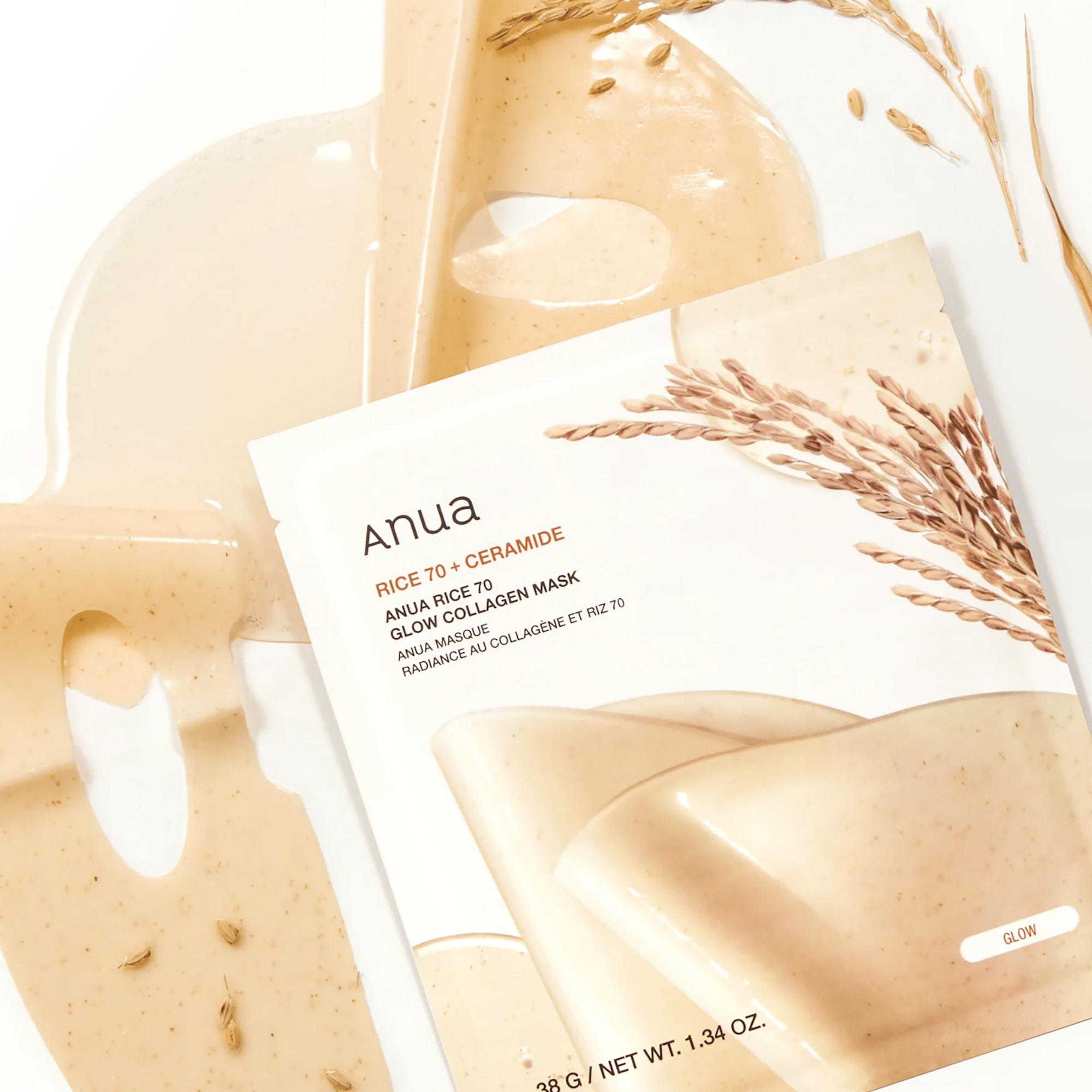 Anua  Rice 70 Glow Collagen Maske 