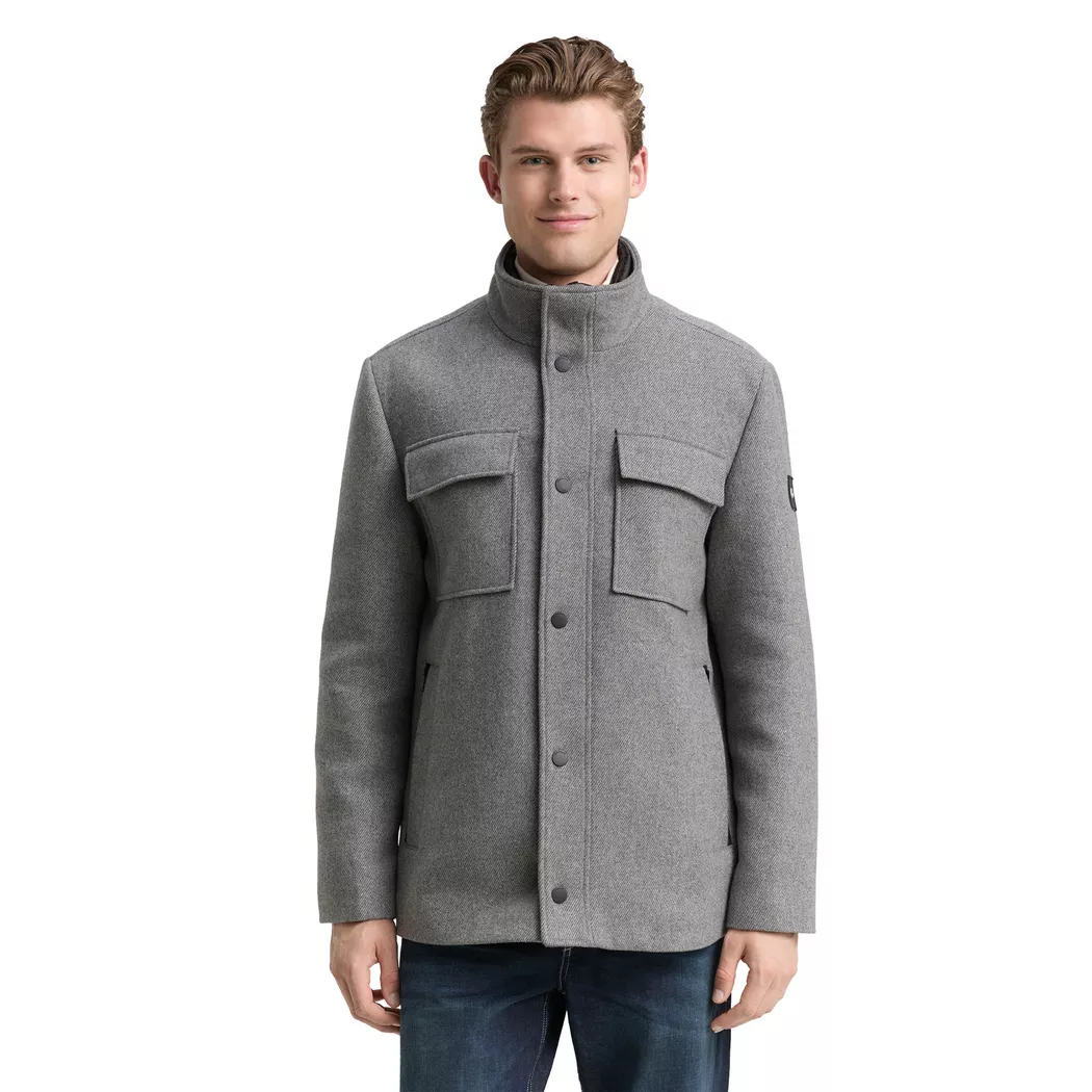 TOM TAILOR Mantel 2-in-1 hellgrau   XXL herren