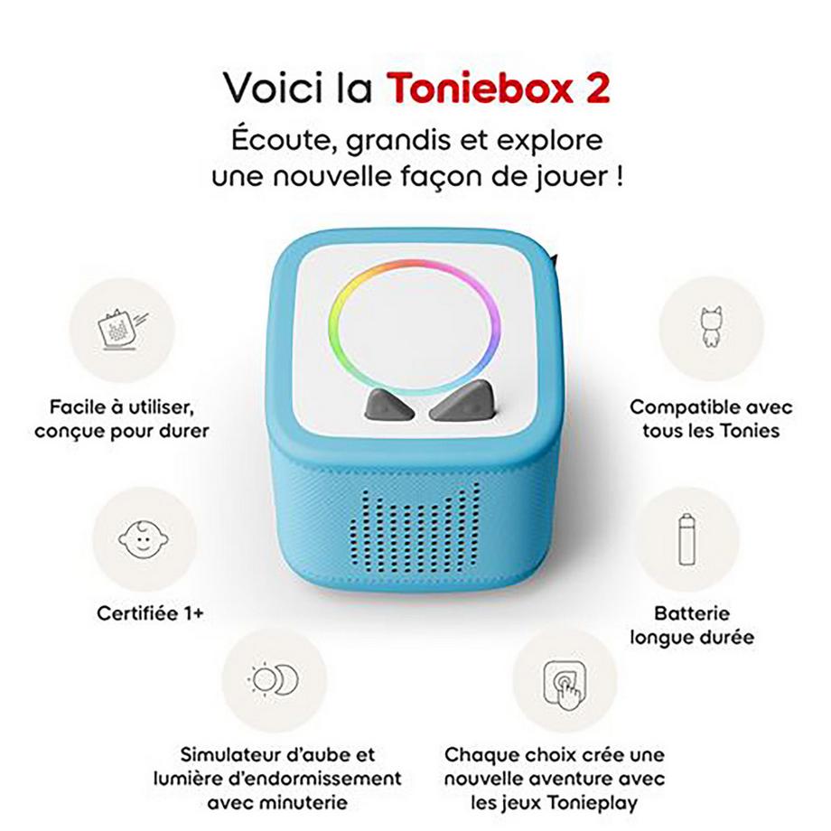 Tonies  Toniebox 2 Bleu Ciel FR 