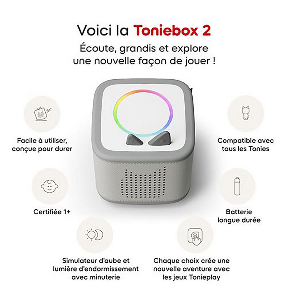 Tonies  Toniebox 2 Gris Lune FR. 