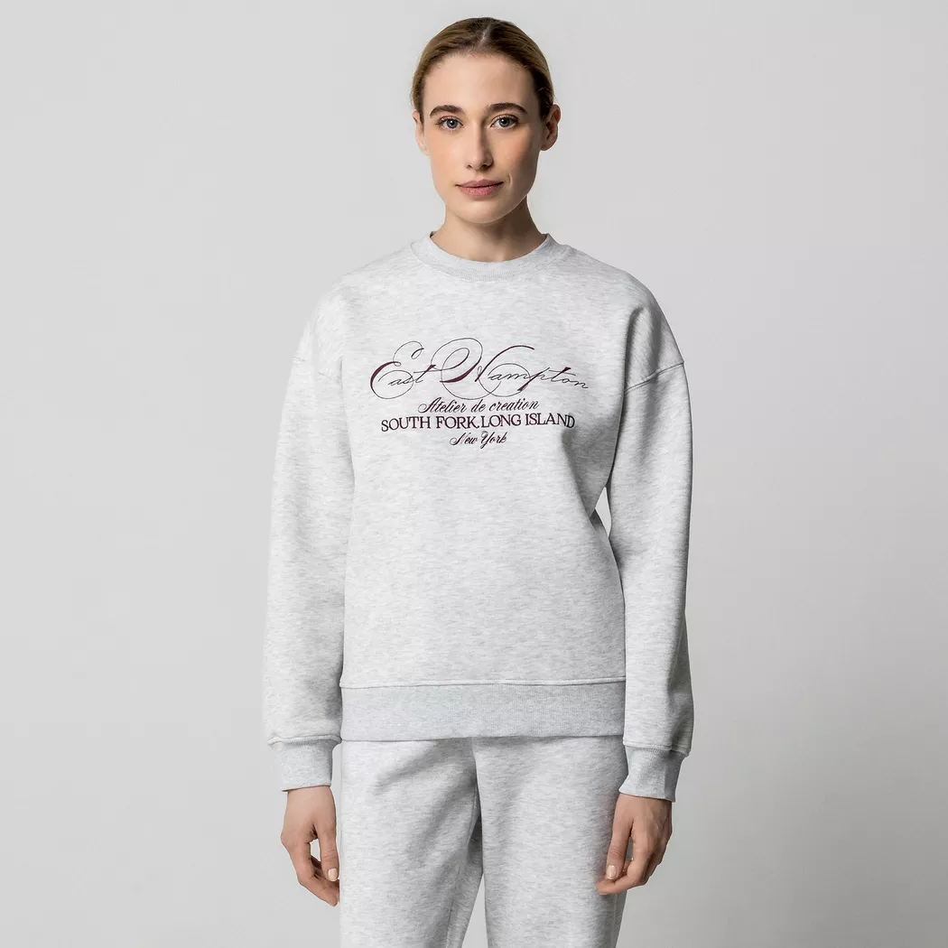 Gina Tricot - Sweatshirt, für Damen, Hellgrau, Größe S