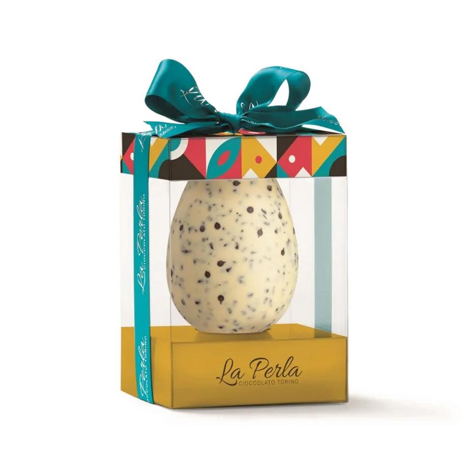 Eggò. Weisse Schokolade mit Milch, Keksen und dunklen Schokoladenstückchen