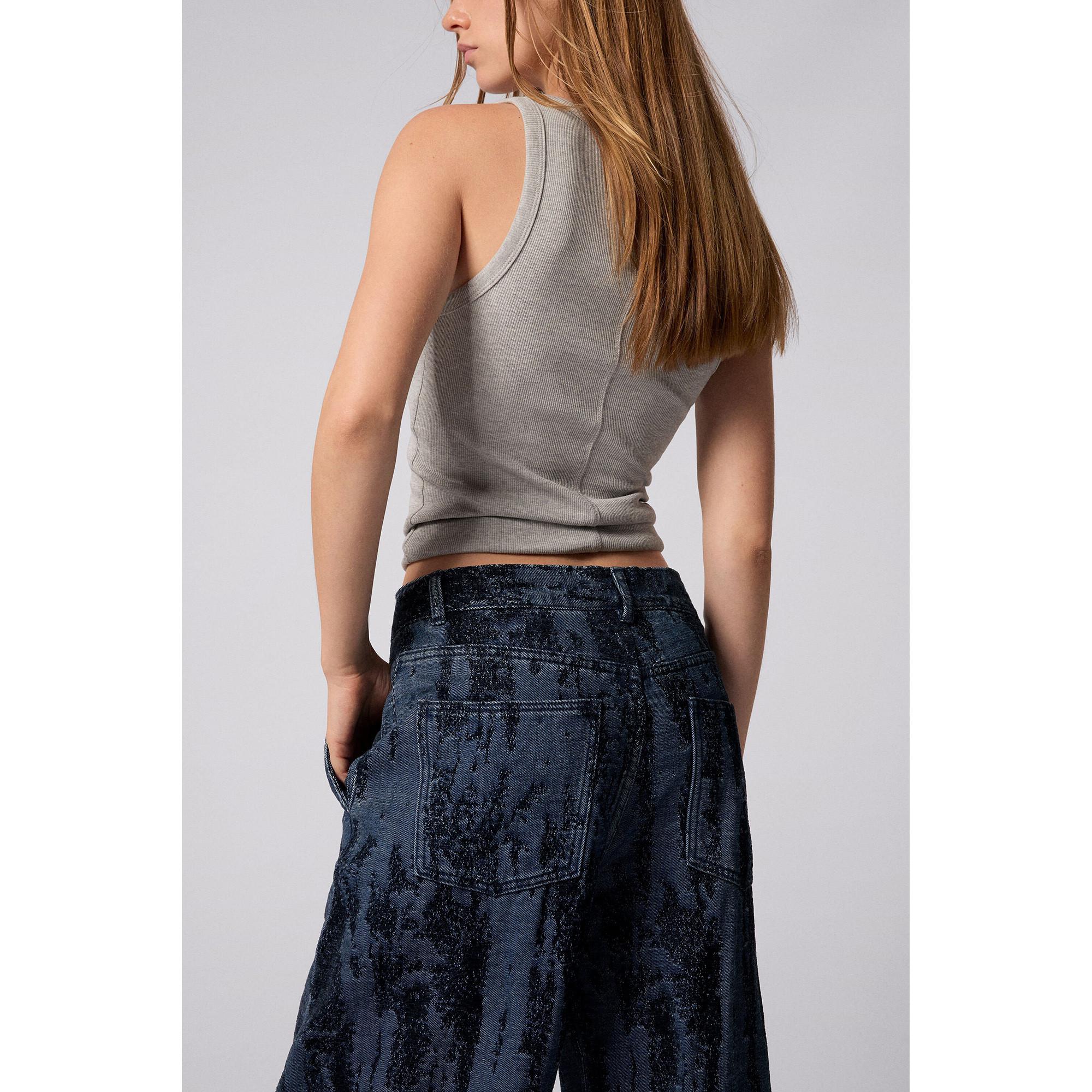 Desigual Jacquard Wide Leg Jeans  