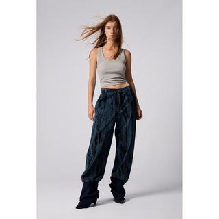Desigual Jacquard Wide Leg Jeans  