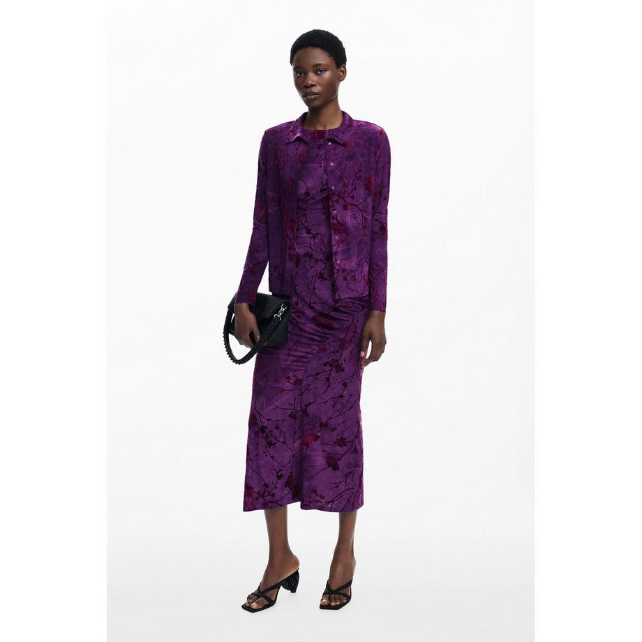 Desigual Chemise Fleurie Manches Longues  