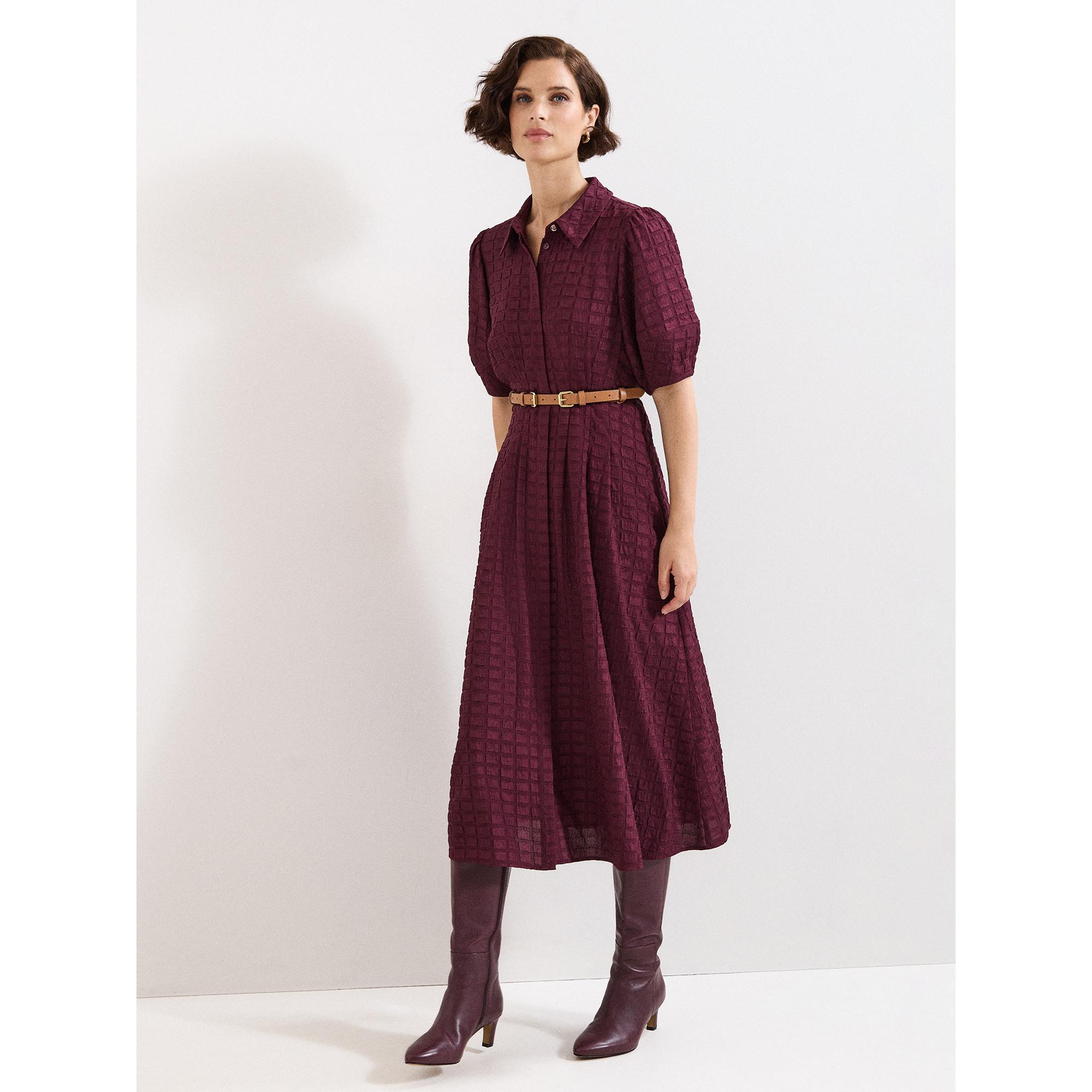Phase Eight Robe Midi Manches Bouffantes  