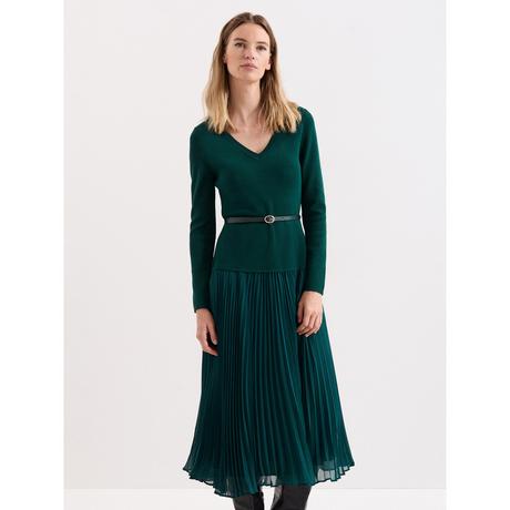 Phase Eight Abito Midi in Maglia con Gonna Plissettata  