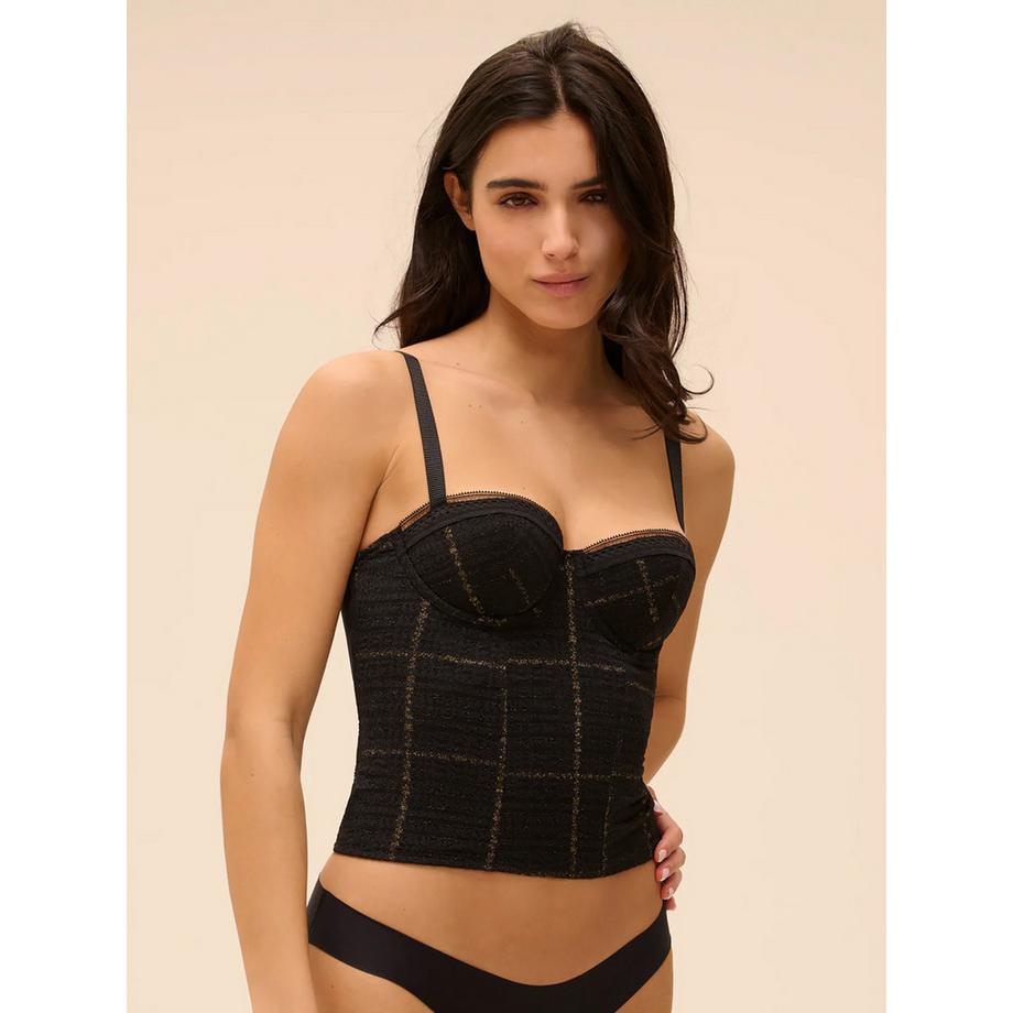 SIMONE PERELE Bustier Pizzo Leavers Maglia Half-Cup  