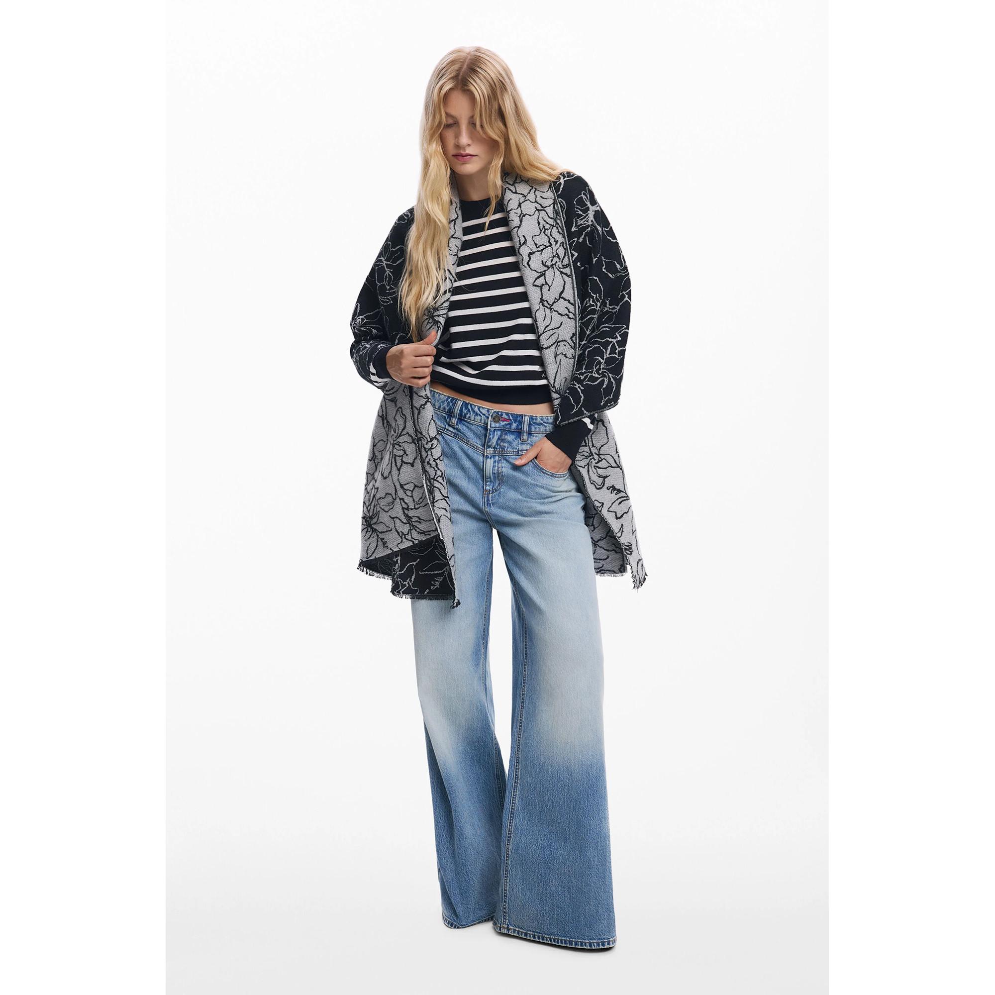 Desigual Blumenmuster Poncho  
