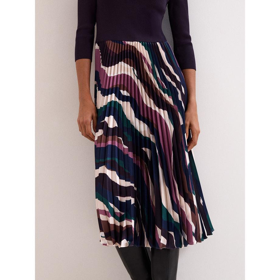 Phase Eight Midikleid mit abstraktem Print  