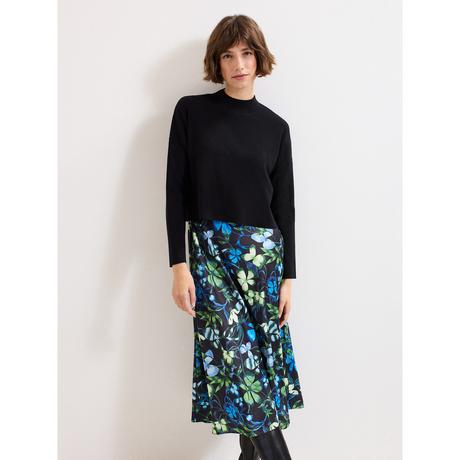 Phase Eight Robe Midi Superposée Fleurie Tricotée  