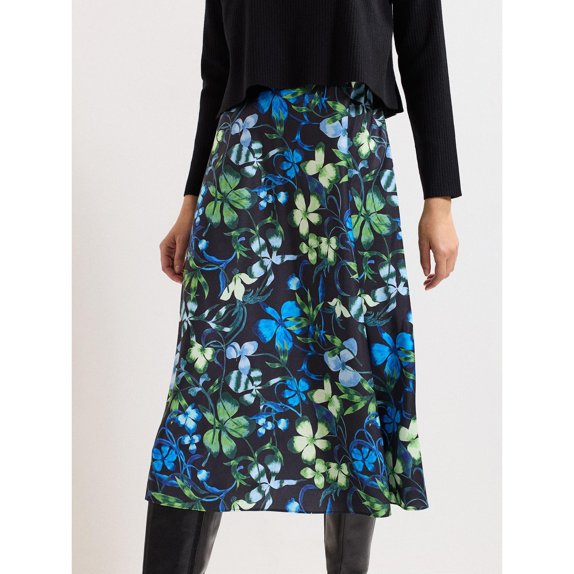 Phase Eight Robe Midi Superposée Fleurie Tricotée  